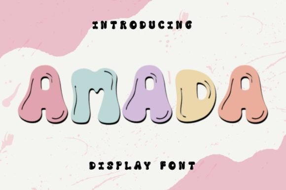 Amada: A Fun Display Font for Creative Makers