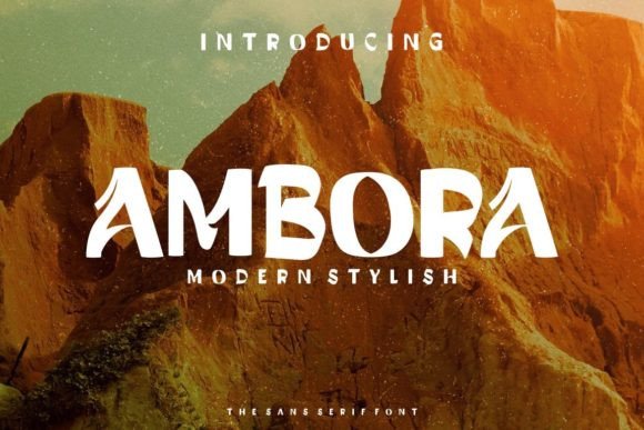 Ambora: The Modern Display Font for Polished Branding