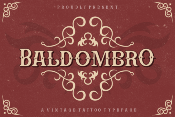 Baldomero: A Vintage Tattoo Typeface for Bold Branding
