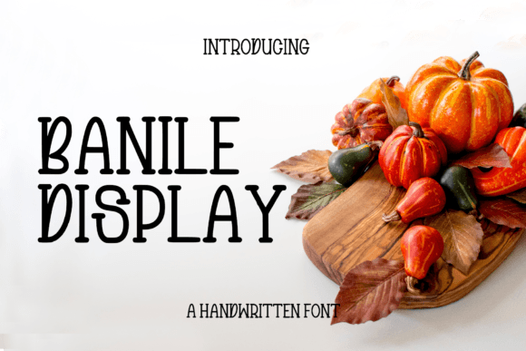 Banile: A Cozy Handwritten Display Font for Branding