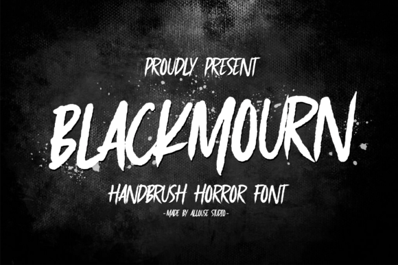 Blackmourn: A Handbrush Horror Font for Bold Branding