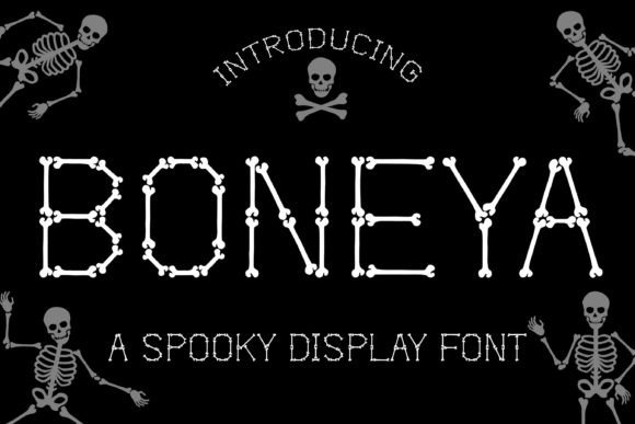 Boneya: A Spooky Display Font for Halloween Campaigns