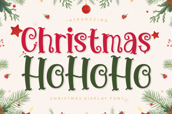 Christmas Ho Ho Ho: A Festive Display Font for Makers
