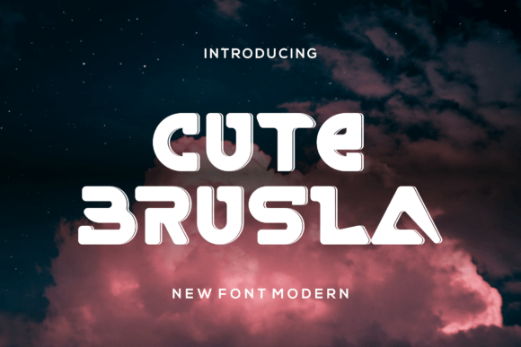 Cutebrusla: A Friendly Display Font for Web Design