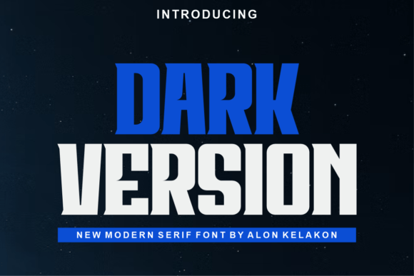 Dark Version: A Bold Display Font for Modern Web Design