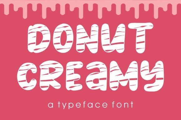 Donut Creamy: A Playful Display Font for Campaigns