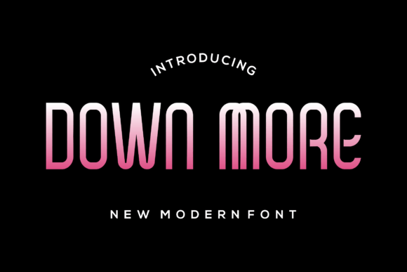 Down More: A Romantic Display Font for Web Design