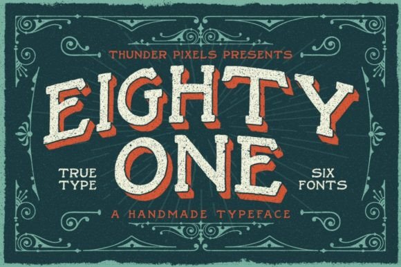 Eighty One: A Vintage Display Font for Your Brand