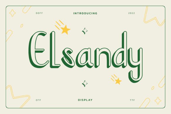 Elsandy: A Premium Handwritten Display Font for Campaigns