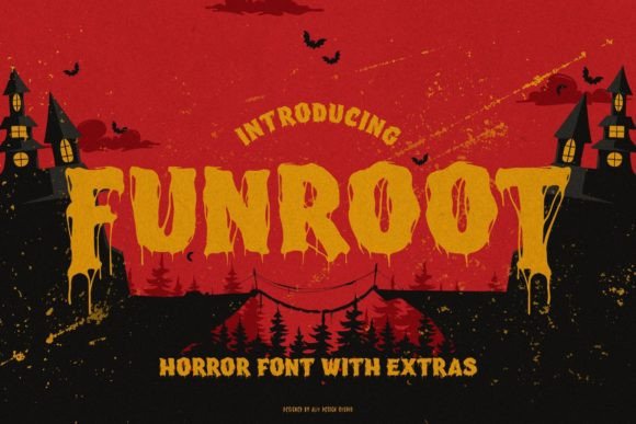 Funroot: A Spooky Display Font for Halloween Campaigns