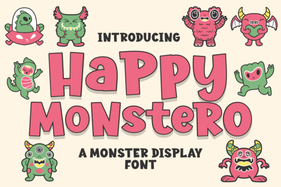 Happy Monstero: A Playful Display Font Review