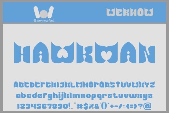 Hawkman: A Quirky Display Font for Small Business Branding