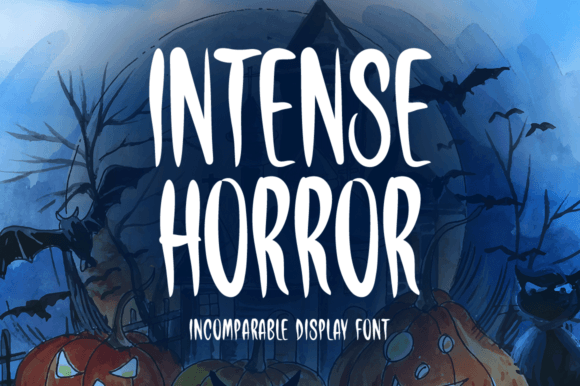 Intense Horror: A Playful Display Font for Editorial Design