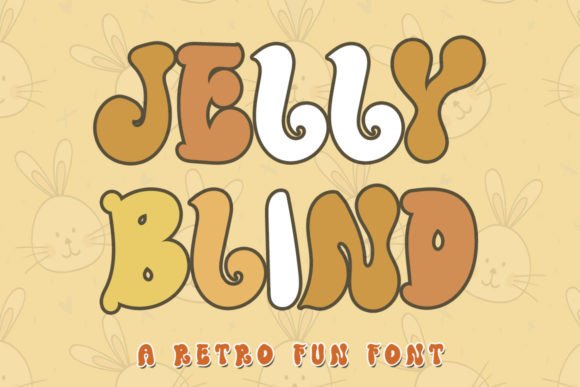 Jelly Blind: A Retro Display Font for Bold Campaigns