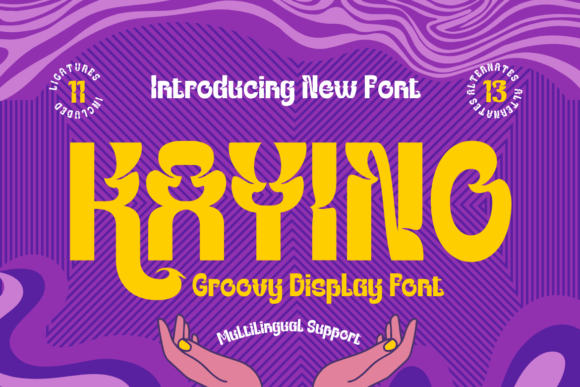 Kayino: A Groovy Retro Display Font for Bold Campaigns