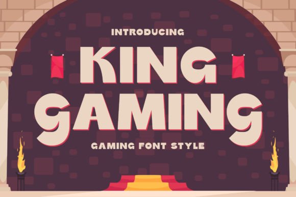 King Gaming: A Bold Display Font for Web Design