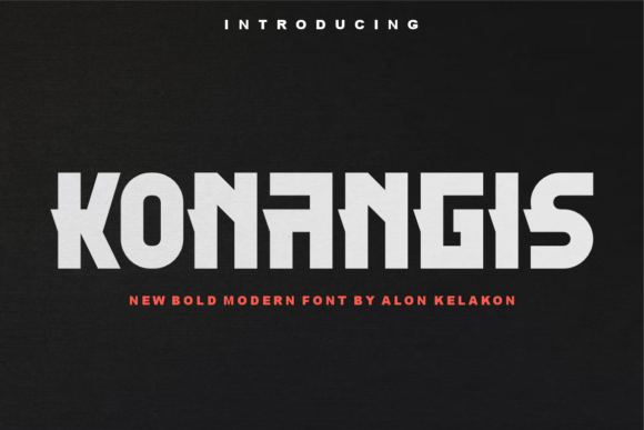 Konangis: A Modern Display Font for Editorial Design
