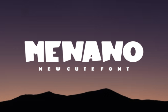 Menano: A Chubby Display Font for Modern Branding