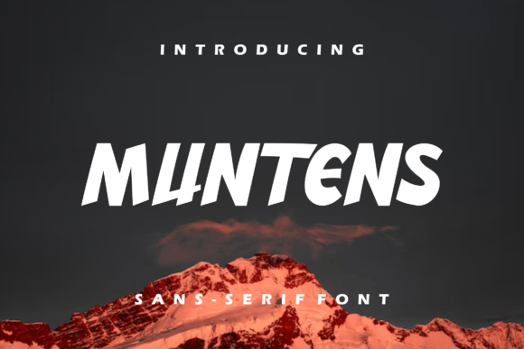 Muntens: A Modern Display Font for Elegant Branding