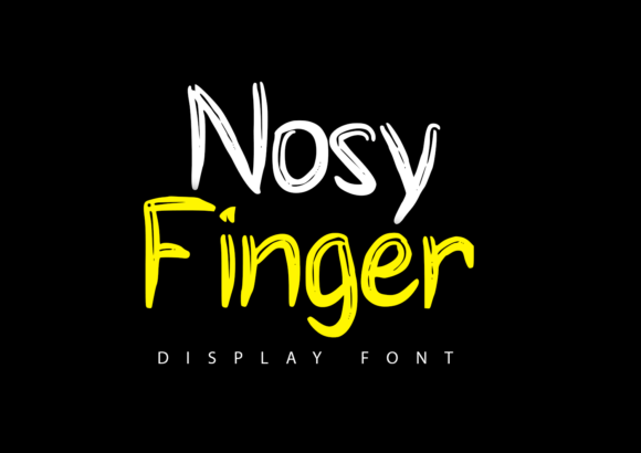 Nosy Finger: A Unique Display Font for Web Design