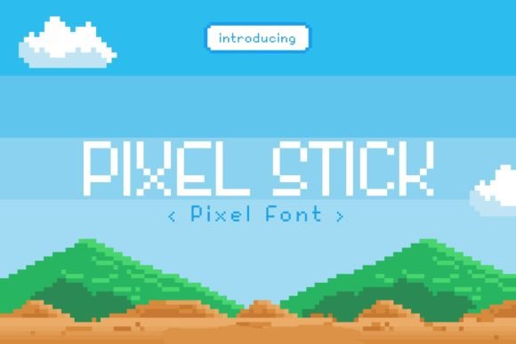 Pixel Stick: The Retro Display Font for Modern Marketing