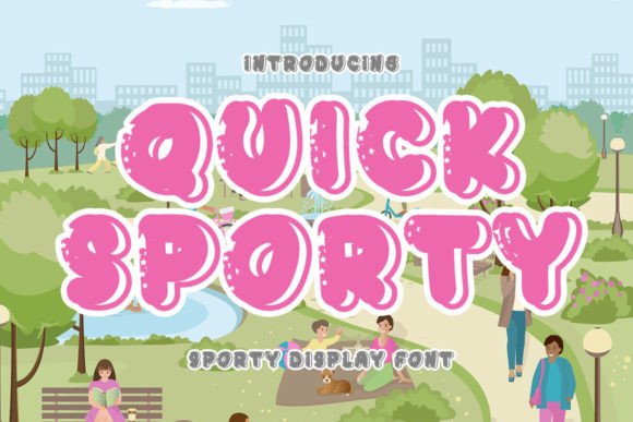 Quick Sporty: A Modern Display Font for Editorial Design