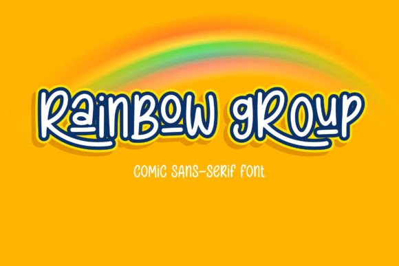 Rainbow Group: A Retro Display Font for Marketers