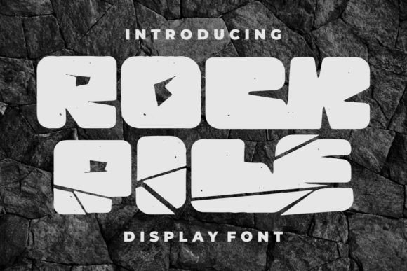 Rock Pile: A Bold Display Font for Marketers