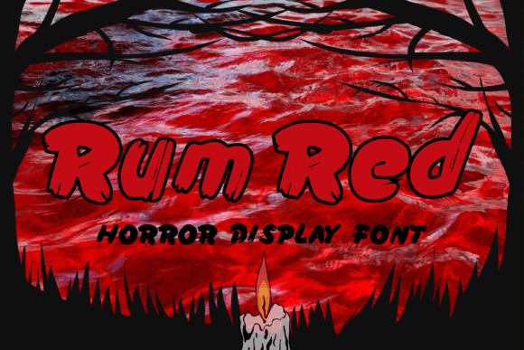Rum Red: A Bold Horror Display Font Review