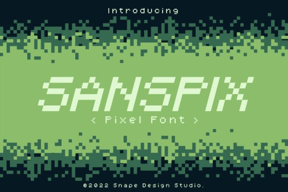 Sanspix: A Retro Pixel Font for Modern Campaigns