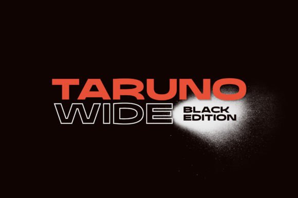Taruno Wide Black: A Bold Display Font for Branding
