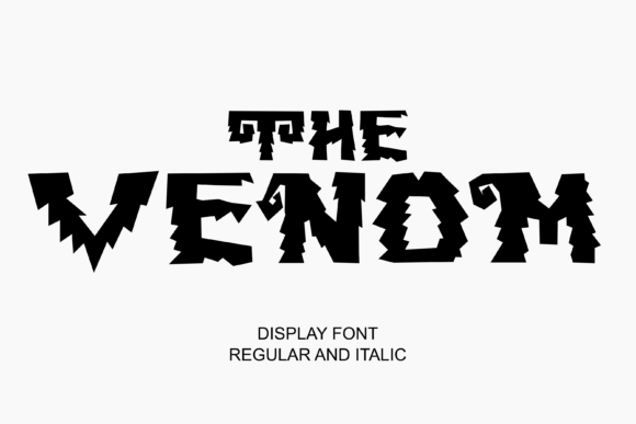The Venom: A Spooky Display Font for Editorial Design