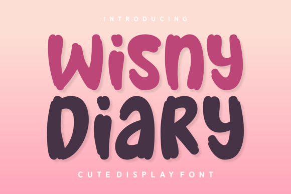 Wisny Diary: A Whimsical Display Font for Editorial Design